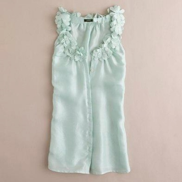 J. Crew Tops - J.Crew Blue Solid Silk Garland Cami Top 11527